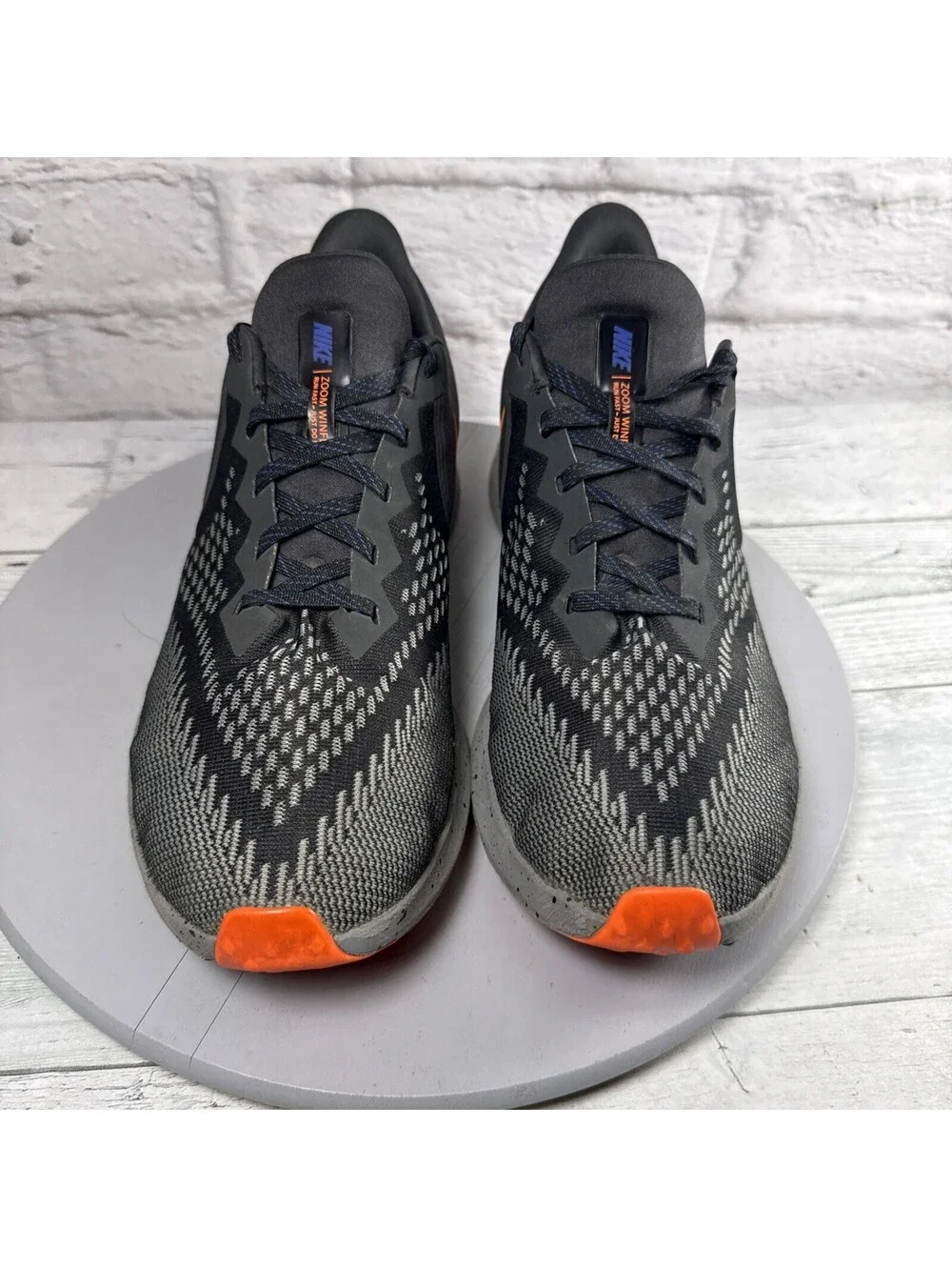 Nike Air Zoom Winflo 6 Marathon Running Shoes Black CU4834-001 Men’s US 11
